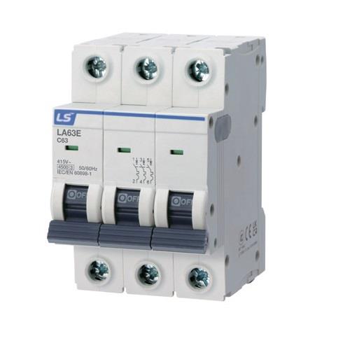 کلید LS مینیاتوری،3 پل،3 فاز ،32 آمپر،6 کیلو آمپر سری LA